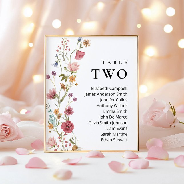 Invitation Tableau modifiable Numéro de deux Sièges (Créateur téléchargé)