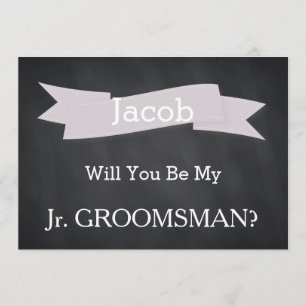 Invitation Tableau vous serez notre Jr. Groomsman
