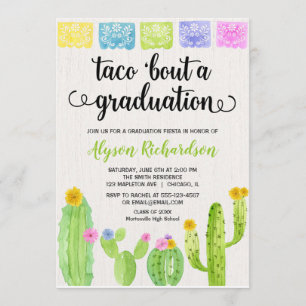 Invitation Taco à l'occasion d'une fête de remise de diplômes