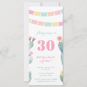 Invitation Taco à propos d'une Fiesta Mexicaine tout âge fête