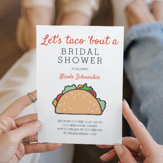 Invitation Taco Bout A Fête des mariées Fiesta (Créateur téléchargé)
