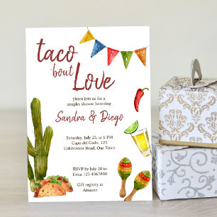 Invitation Taco bout love couples douche festa mexicaine