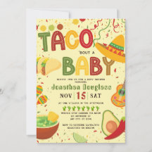 Invitation Taco pour bébé espagnol