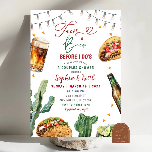 Invitation Tacos et bières avant que je fasse une douche de c (Créateur téléchargé)