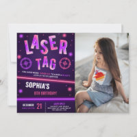Tag laser néon photo violette