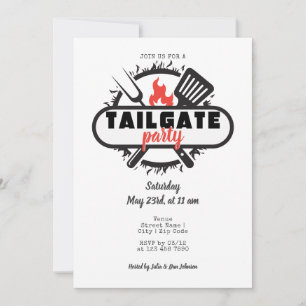 Invitation Tailgate Friendsgiving BBQ Grill & Chill Party