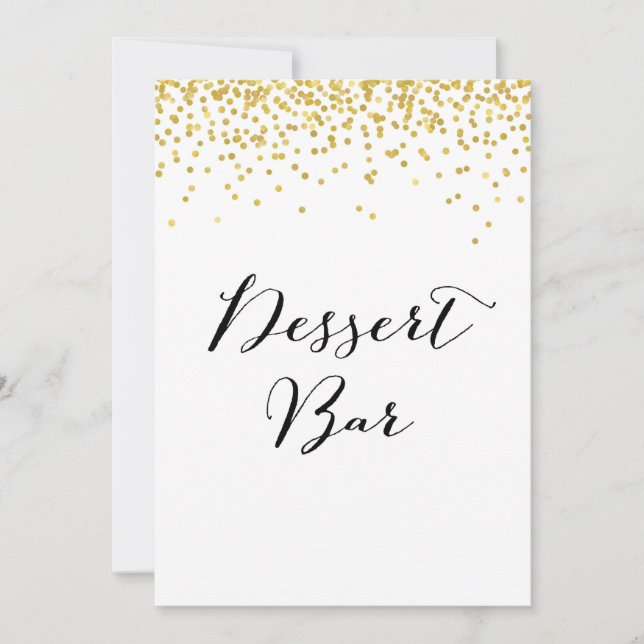 Invitation Taille du panneau de la barre de dessert 5x7" (Devant)