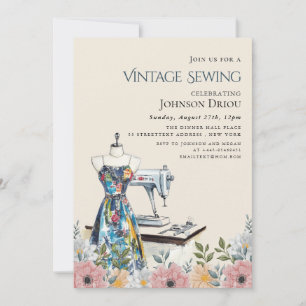 Invitation Tailleur Élégant & Fête de Couture