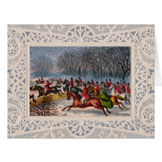 Invitation Tally Ho ou grande carte de voeux