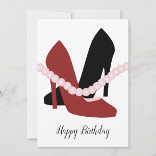 Invitation Talons Mignons Perles Fashionista Femme