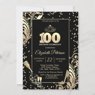 Invitation Talons scintillants Tiara Diamants Tourbillons 100