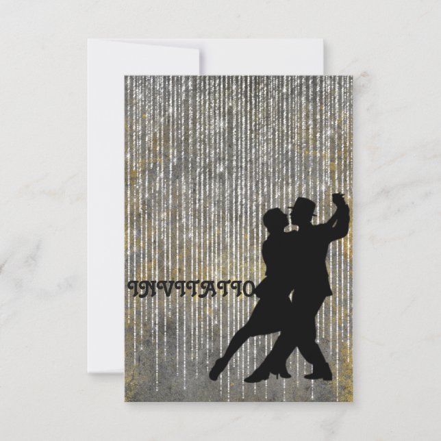 Invitation Tango Flamenco Latin Dance (Front)