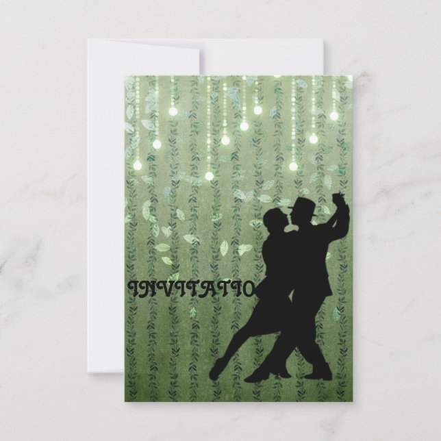 Invitation Tango Flamenco Latin Dance (Front)