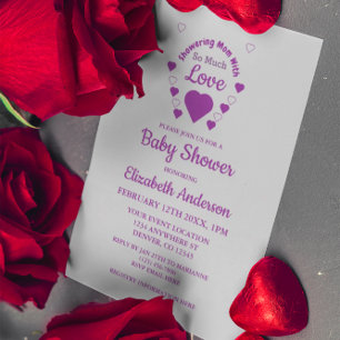 Invitation Tant de Baby shower d'amour