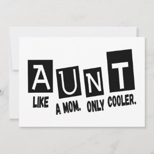Invitation Tante comme une mère seulement glacière
