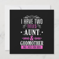 Tante et marraine