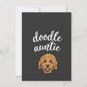 Invitation Tante Goldendoodle Femme  Tante Doodle Tante Migno