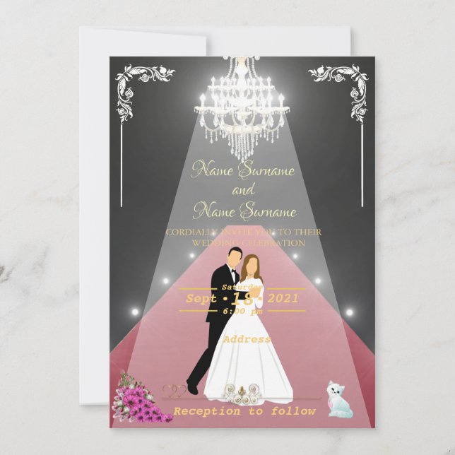 Invitation Tapis rouge (Devant)