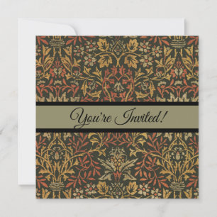Invitation Tapisserie du jardin de fleurs William Morris