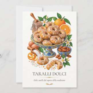 Invitation Taralli Dolci – Vintage Italian Dessert