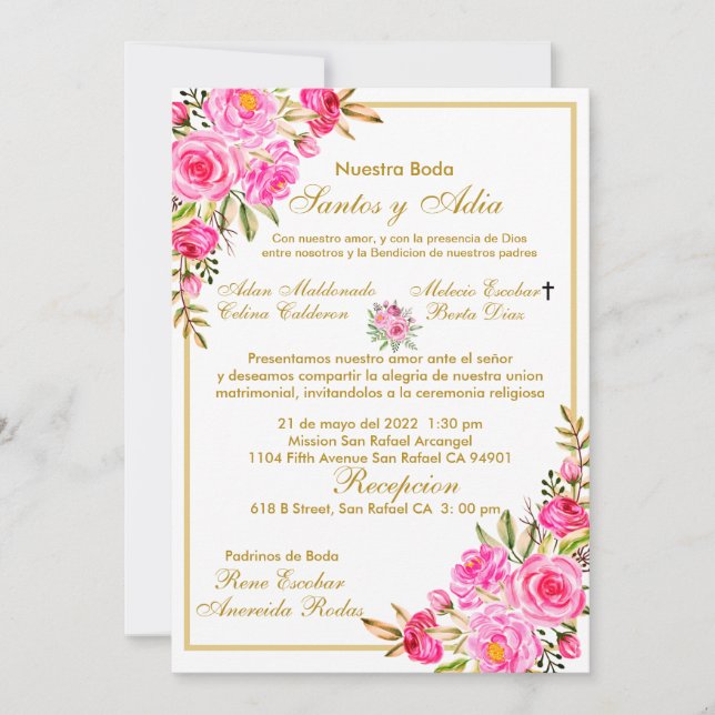 Invitation Targeta de boda (Devant)