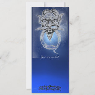 Invitation TAROT/ANTIQUE GROTESQUE IMAGINAIRE Blue Gemstone