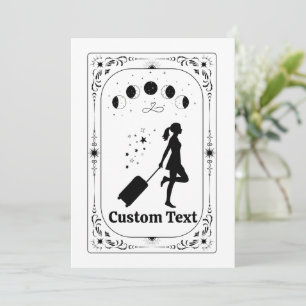 Invitation Tarot Whimsy Fortune Féministe pour Voyageuse Pers