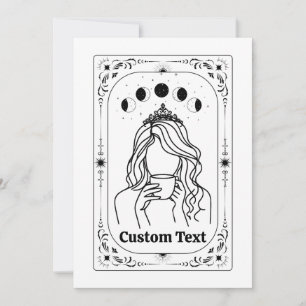 Invitation Tarot Zodiaque Féministe Céleste Magique Personnal