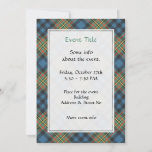 Invitation Tartan ancien du clan MacLellan