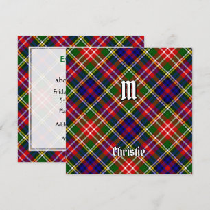 Invitation Tartan du clan Christie