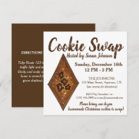 Tarte de sable Noël Cookie Swap Party Vente de gât