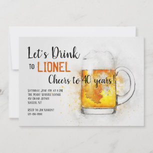 Invitation Tasse de Bière