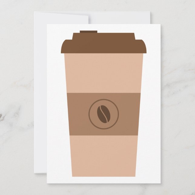 Invitation Tasse de grain de café simple (Devant)