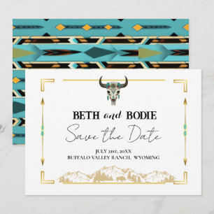 Invitation Tatanka Bison Yellowstone Ranch Enregistrer la dat