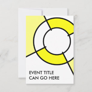Invitation taureau jaune
