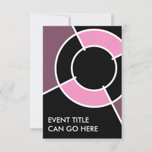Invitation taureau rose