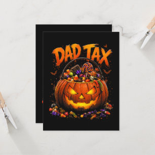 Invitation Taxe Papa Drôle Halloween Citrouille