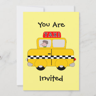 Invitation Taxi Design N'Importe Quelle Occasion