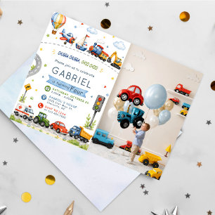 Invitation Tchouka Tchouka, Tchou Tchou ! Anniversaire de tra