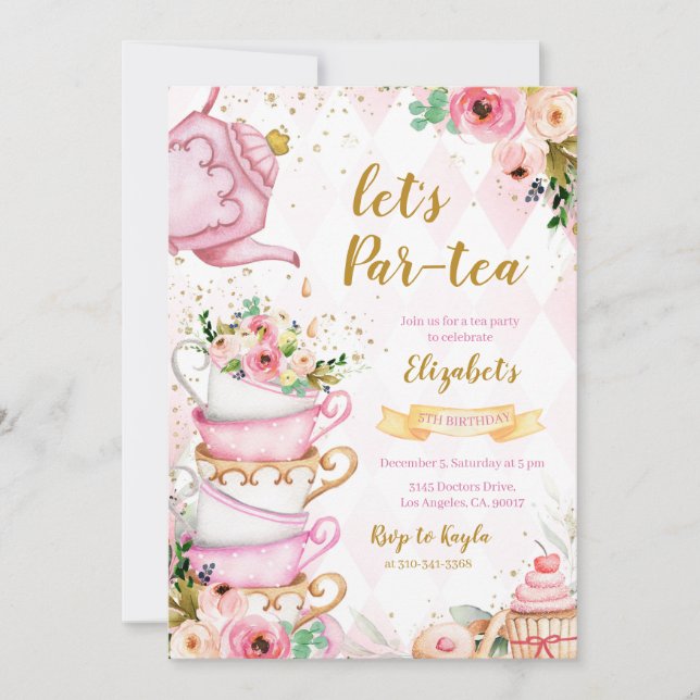 Invitation Tea Party (Devant)