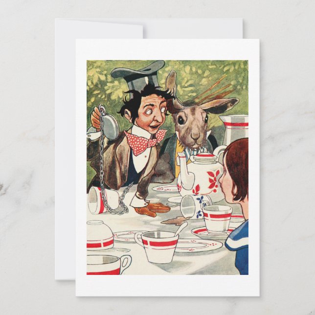 Invitation Tea Party de Mad Hatter (Devant)