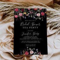 Tea Party Fête des mariées Fleur sauvage multicolo
