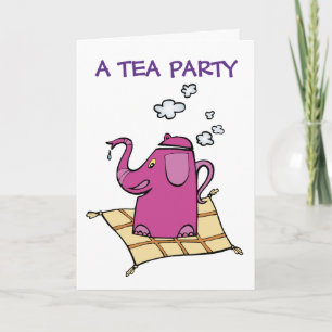 Invitation Tea Party : Flying Elephant Tea Kettle