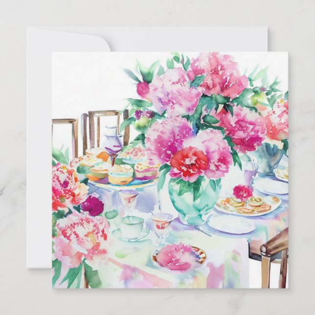 Invitation Tea Time Extravaganza : Timeless Tea, Un Baby show (Devant)