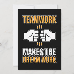 Invitation Team Work Makes Dream Work Employee Appreciation G