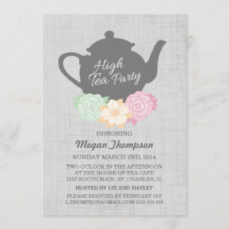 Invitation Teapot High Tea