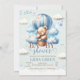 Invitation Teddy Baby shower Ours Nous Pouvons Attendre Bébé 