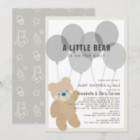Teddy Bear Baby shower neutre par courrier