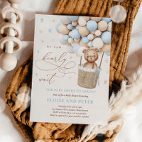 Teddy Bear Balloon Boy Bearly Wait Baby shower
