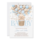 Teddy Bear Balloon Boy Bearly Wait Baby shower